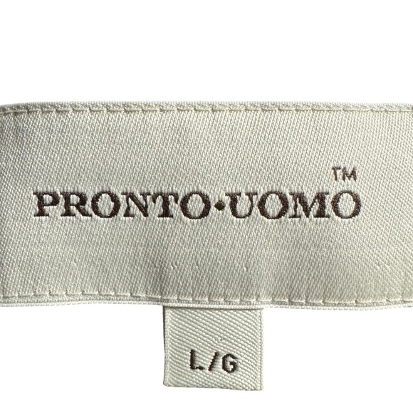 Pronto Uomo Brown Casual Everyday Wool Cotton Blazer Mens Size Large - Picture 2 of 7